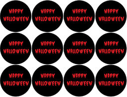 Opłatki na muffiny babeczki Krwawe Halloween