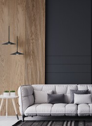 HANA lampa wisząca czarna fi 17,5cm LED 540lm