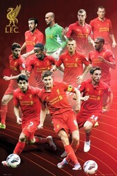 Piłka nożna - FC Liverpool, gracz 2012/13 plakat