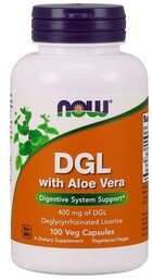 Now Foods, DGL with Aloe Vera - Korzeń