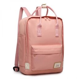 Pudrowy plecak vintage damski KN02