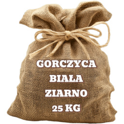 Gorczyca biała ziarno 25 kg HURT