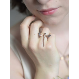 Pierścionek srebrny z Ważką W3