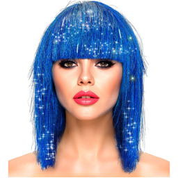 Niebieska peruka Glitzy