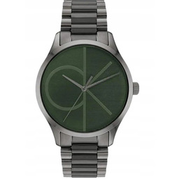 Calvin Klein Zegarek Męski Stalowy Z Zieloną Tarczą