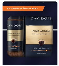 Davidoff Fine Aroma kawa rozpuszczalna i mielona zestaw