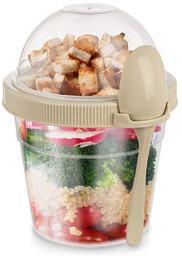 Pojemnik kubek na jogurt z łyżeczką lunchbox 400