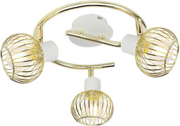 Candellux OSLO 98-61829 plafon lampa sufitowa biały+złoty 3X40W