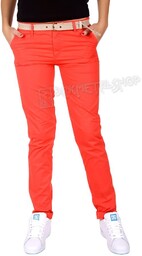 spodnie damskie XYLONTUM CHINO TROUSERS WN RED-34