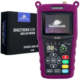 Miernik SATELITARNY Spacetronik S-22 DVB-S2 podgląd kanałów TV