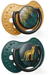 LOVI Smoczek silikonowy dynamiczny 0-3m Jungle Vibes Boy