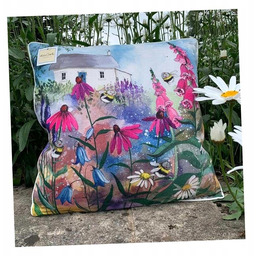 Poduszka CU41 Pszczoły W Ogrodzie