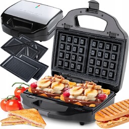 Gofrownica Opiekacz Toster Zelmer Sandwicher 3 Wkładki