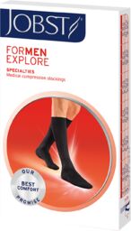 Jobst For Men Explore, podkolanówki uciskowe, CCL2, zamknięte