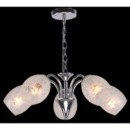 Lampa wisząca 5-płomienna Crissy chrom