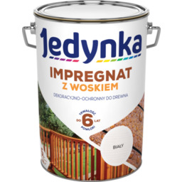Impregnat do drewna z woskiem Biały 5 l