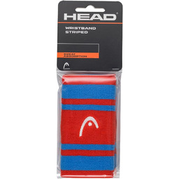 HEAD Unisex Adult Wristband Striped 5, Hibiscus/Orange, 15