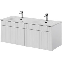 COMAD Zestaw mebli ICONIC WHITE 2 szafki, umywalka