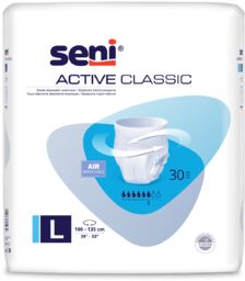 Seni Active Classic, majtki chłonne, L, 110-135 cm,
