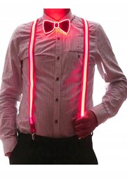 ZESTAW SZELKI i MUCHA LED Świecący KOMPLET