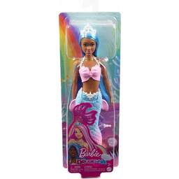 Barbie Syrenka podstawowa Lalka Błękitno-różowy ogon