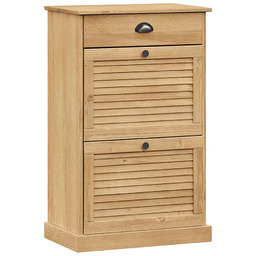 Edinos Stojąca sosnowa szafka na buty P1-K66