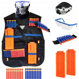 ZESTAW DO Nerf KAMIZELKA +2 DUŻE magazynki STRZAŁKI