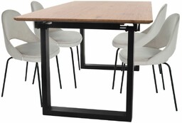 Zestaw stół rozkładany Grand + 4 krzesła