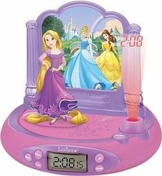 Lexibook, Disney Princesses Roszpunka, Budzik z Projektorem, Lampka