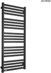 Oltens Vanlig grzejnik łazienkowy 121x50 cm czarny mat