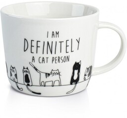 KUBEK PORCELANOWY I am definitely a cat person