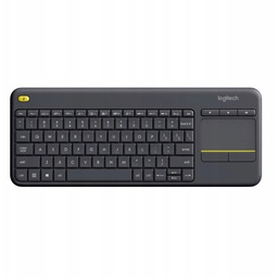 Logitech K400 Plus, klawiatura Aa, Us, multimedialny, 2.4