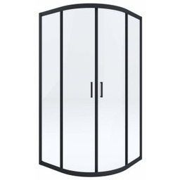 DEANTE Kabina prysznicowa półokrągła FUNKIA nero szkło transparentne
