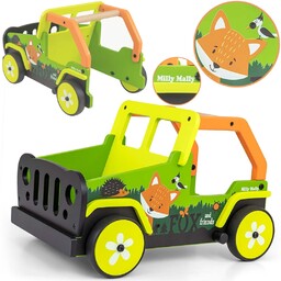 Drewniany chodzik dla dziecka pchacz do zabawy nauka