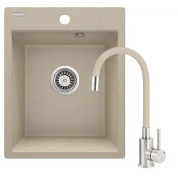 Deante Corio ZRCP7103 Piaskowy + bateria Beżowy Zlewozmywak