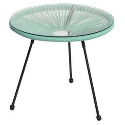 Stolik Arthur 50 cm miętowy okrągły