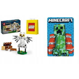 Zestaw Koc Polarowy Minecraft 140X100 i Lego Harry