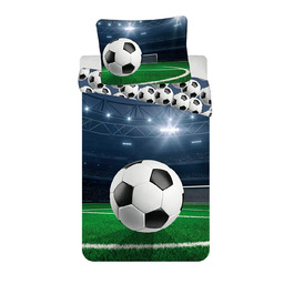 Jerry Fabrics Pościel bawełniana 140x200 Piłka nożna Football