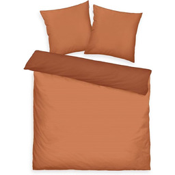 TOM TAILOR Bettwäsche Two-Tone Solid Colors Warm Coral,