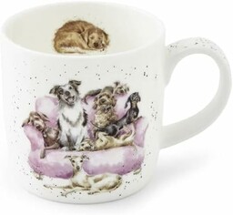 KUBEK PORCELANOWY Royal Worcester''s Wrendale Designs PSY