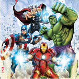 Serwetki urodzinowe Avengers - 33 cm - 20