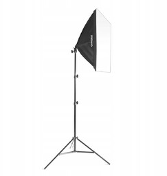 Lampa Softbox 60x60 Żarówka Led 125W Statyw Dyfuzor