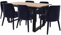 Zestaw: Stół rozkładany Grand + 6 krzeseł
