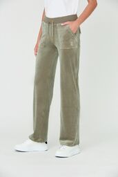 JUICY COUTURE Zielone damskie spodnie Del Ray