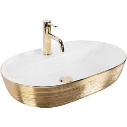 Rea Umywalka nablatowa Rea Aura 61 White Gold