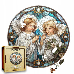 Puzzle Drewniane Aniołki 208 el. Układanka dla Dorosłych