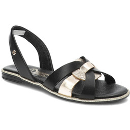 Lemar Czarne Sandały Wygodne Obuwie Damskie