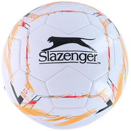 Piłka do piłki nożnej r. 5 biały/pomarańczowy
