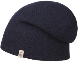 Czapka Beanie z Kaszmirem by Roeckl, ciemnoniebieski, One