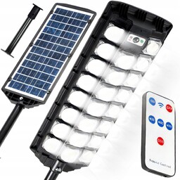 Lampa Solarna Zewnętrzna Led Uliczna Z Czujnikiem Ruchu